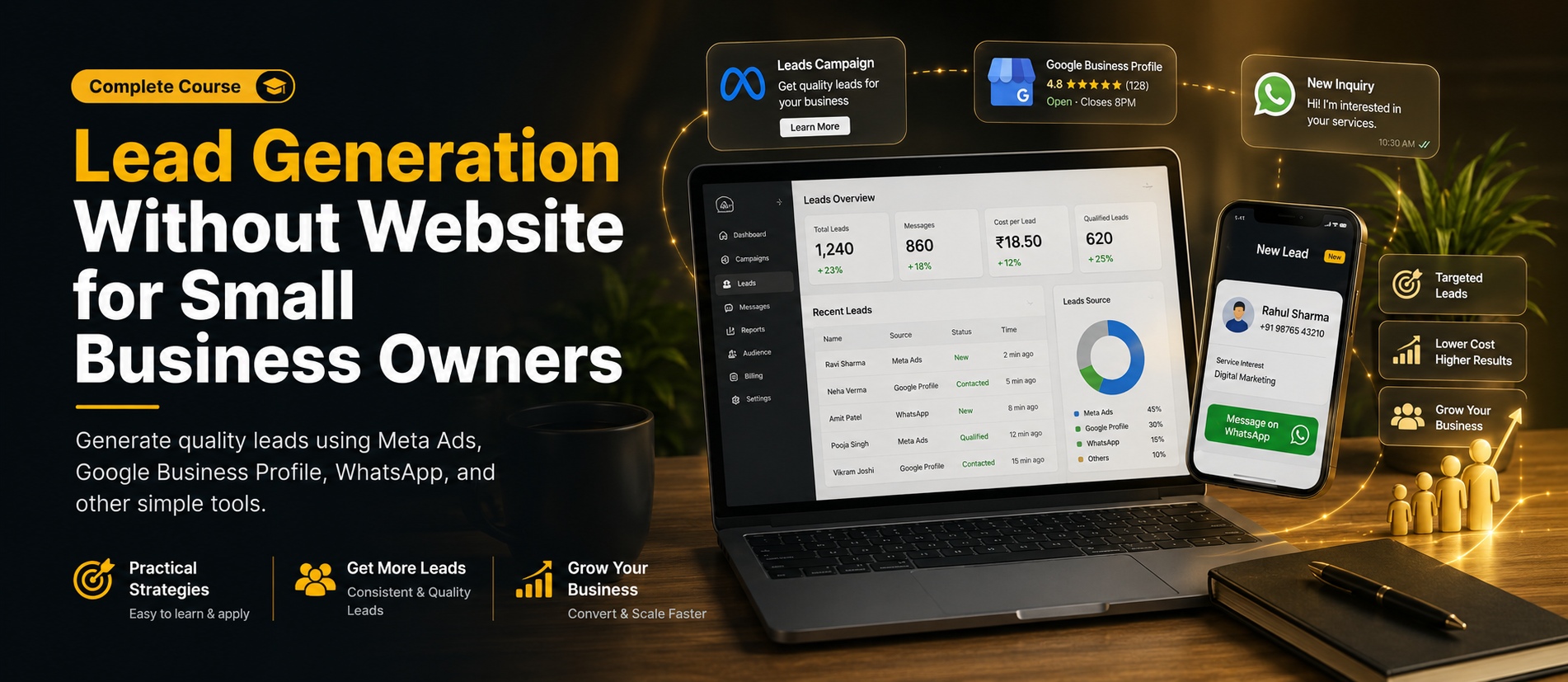 Lead Gen without Website for Small Business Owners